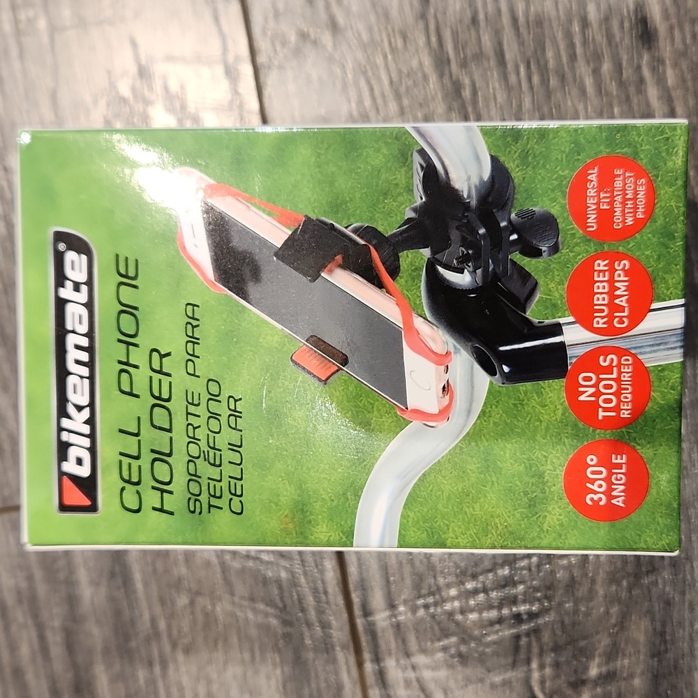 NWT Bikemate Cell Phone Holder Universal Fit: compatible w/most phones